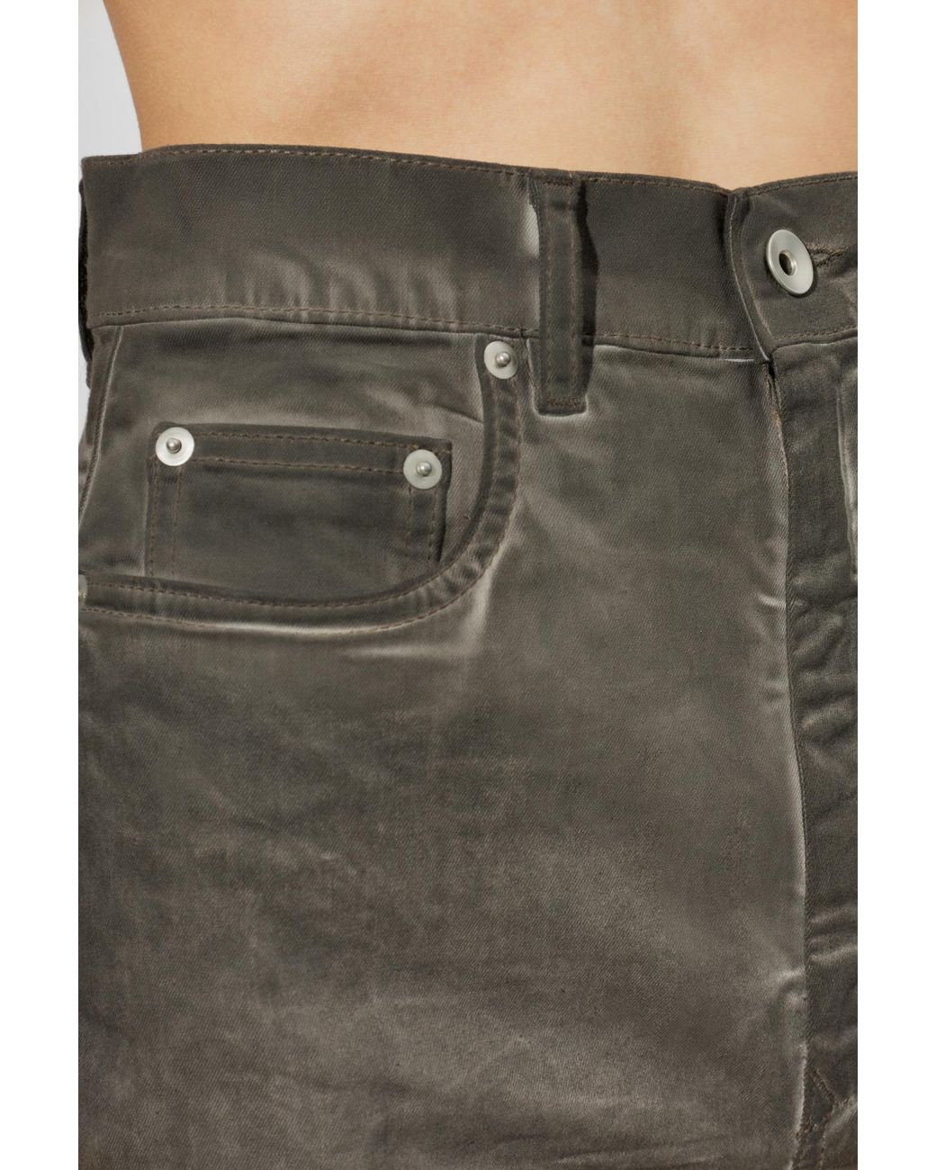 Rick Owens Gray Flared-Leg Jeans