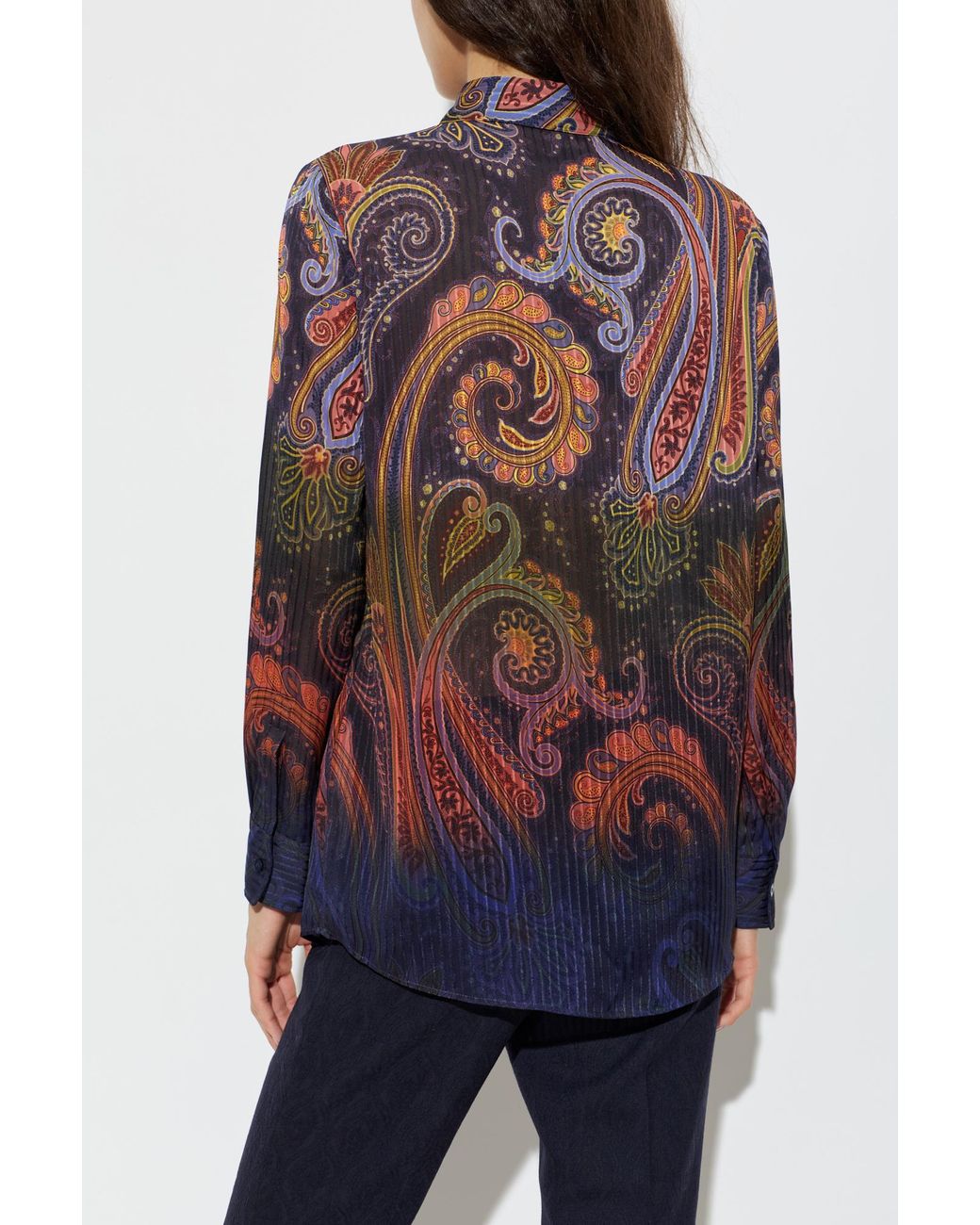 Etro Blue Patterned Shirt