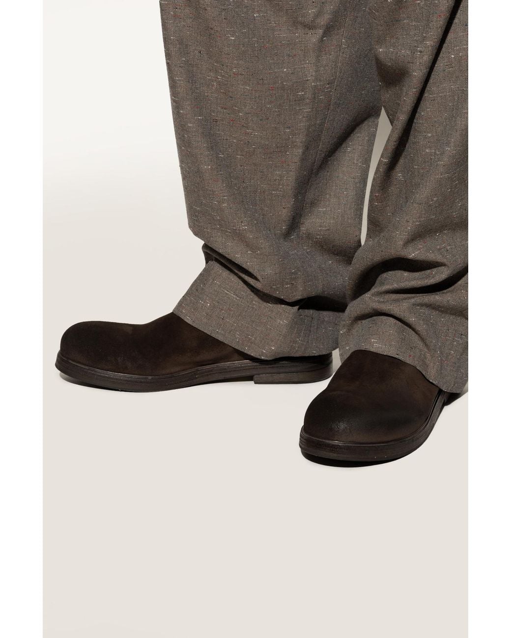 Marsèll Black Suede Ankle Boots for men
