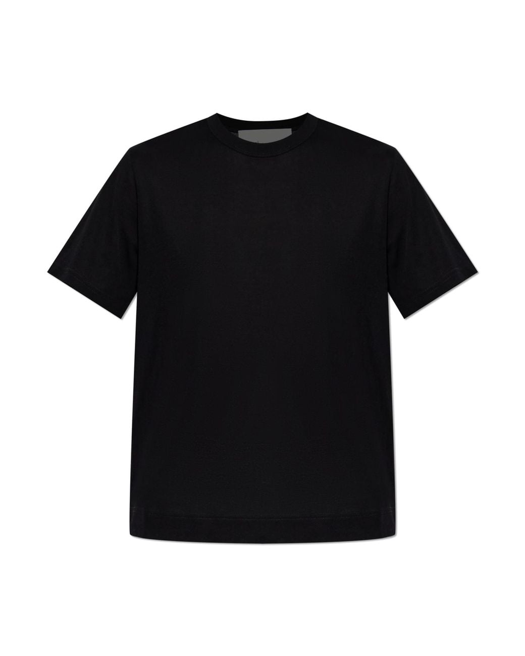 AMI Black T-Shirt With Embroidered Logo