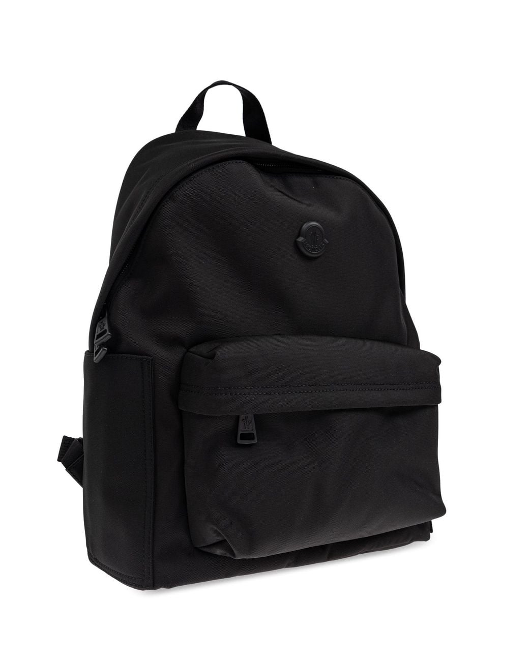 Moncler Black Backpack With Logo for men