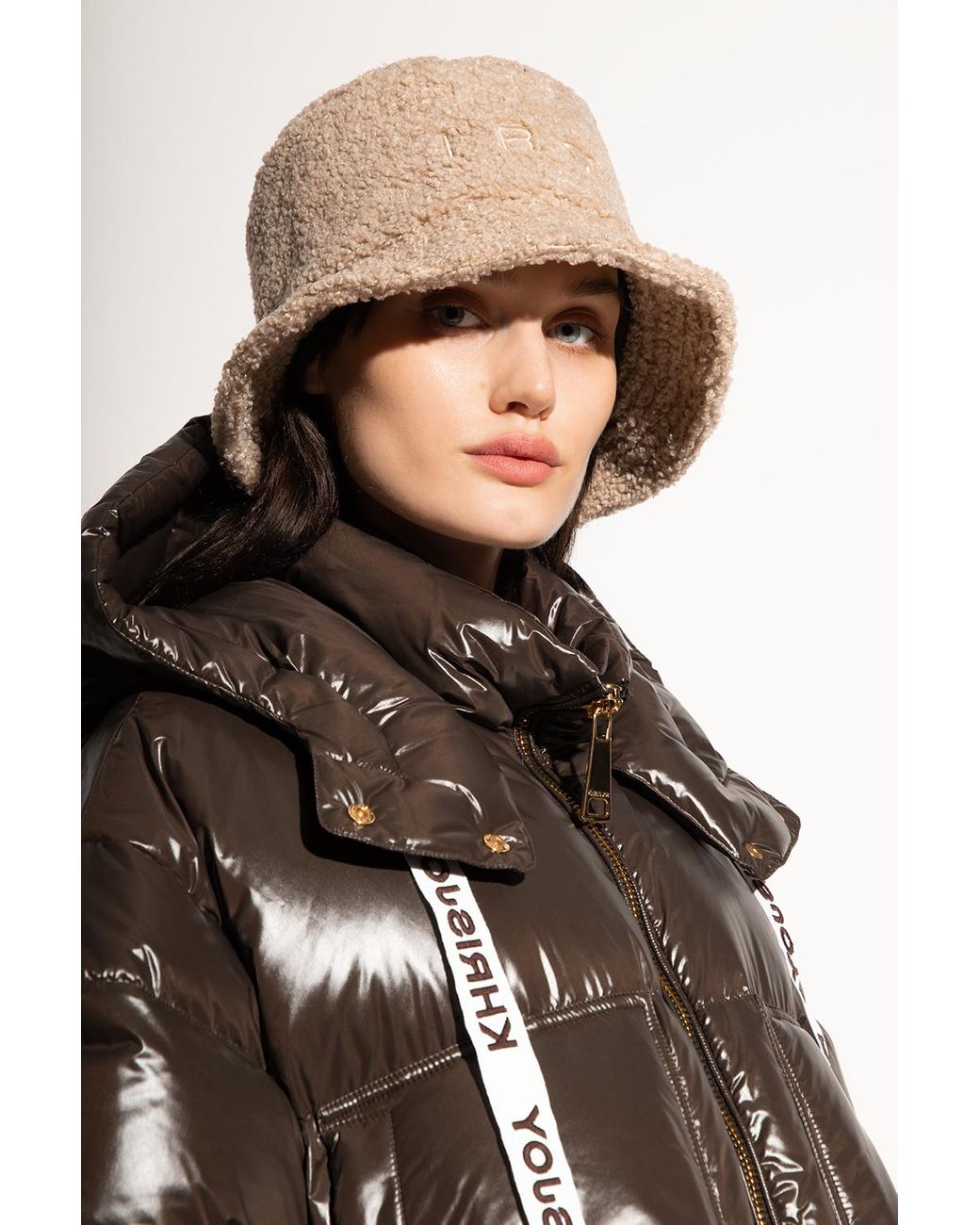 IRO Fur Bucket Hat in Beige (Natural) | Lyst