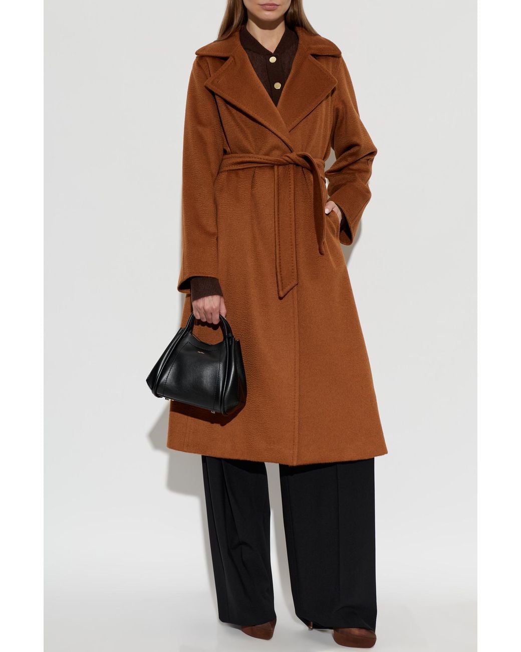 Max Mara Brown Wool Coat 'Manuela'