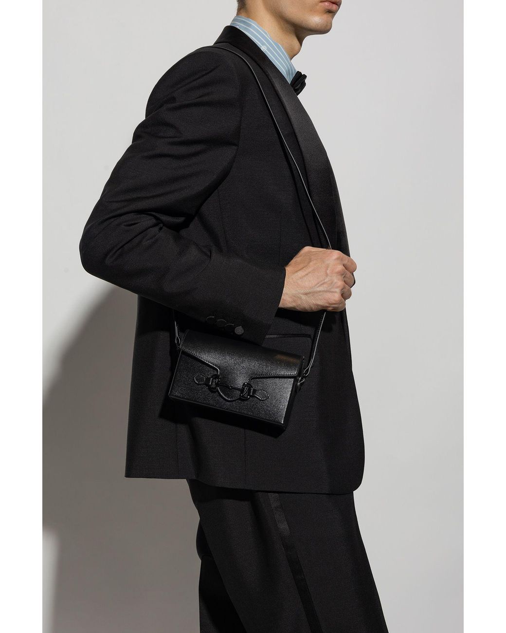 Gucci horsebit 1955 Mini Shoulder Bag in Black for Men Lyst