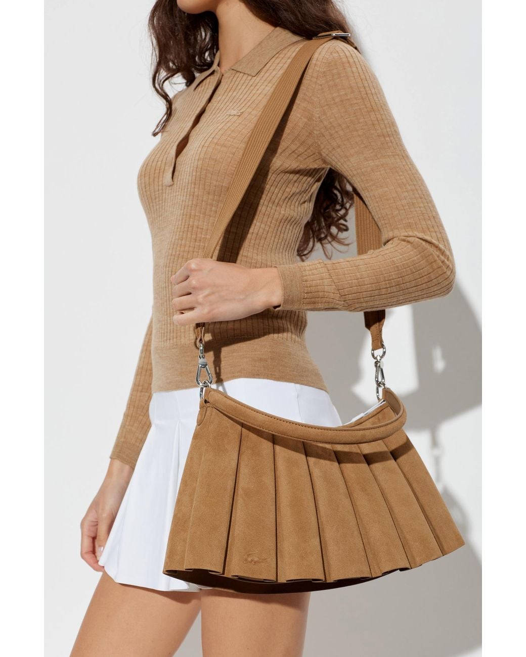 Lacoste Brown 'Lenglen Medium' Bag
