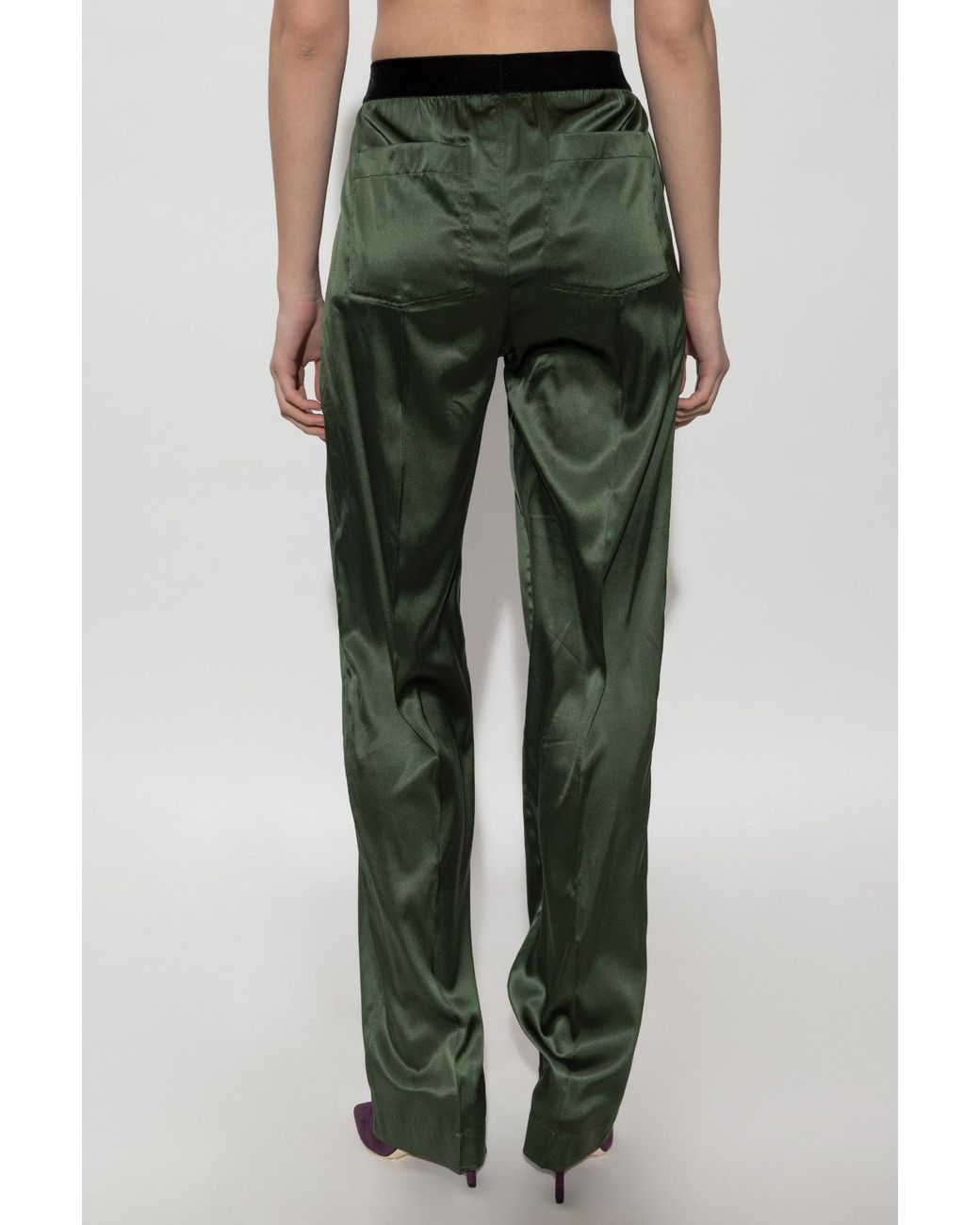 Tom Ford Green Silk Trousers