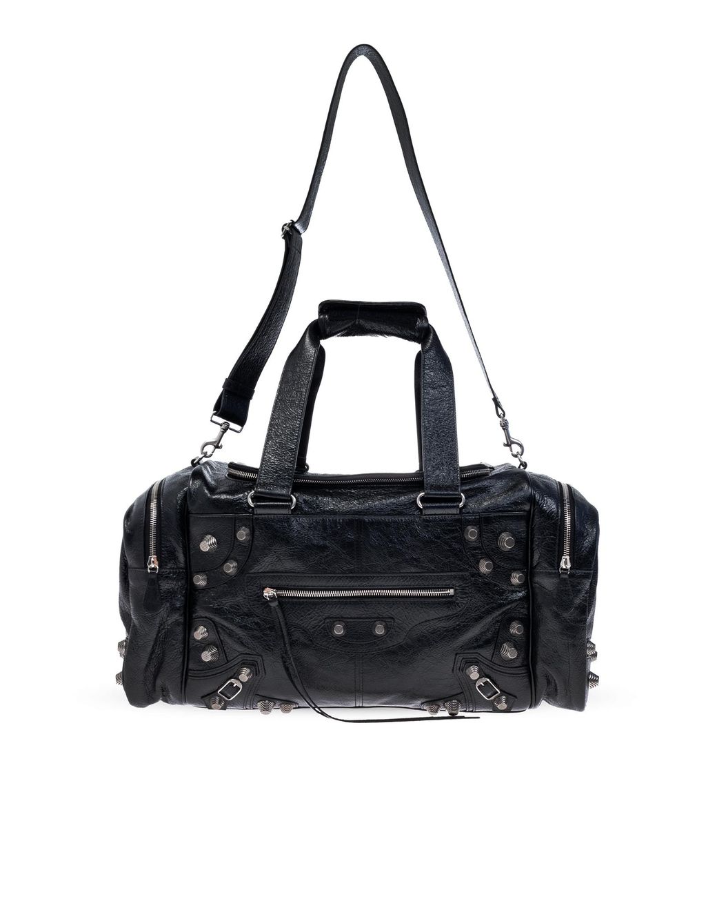 ボストンバッグ BALENCIAGA BLACK LEATHER LE CAGOLE TRAVEL BAG Le Cagole leather duffel bag in black - Balenciaga | Mytheresa