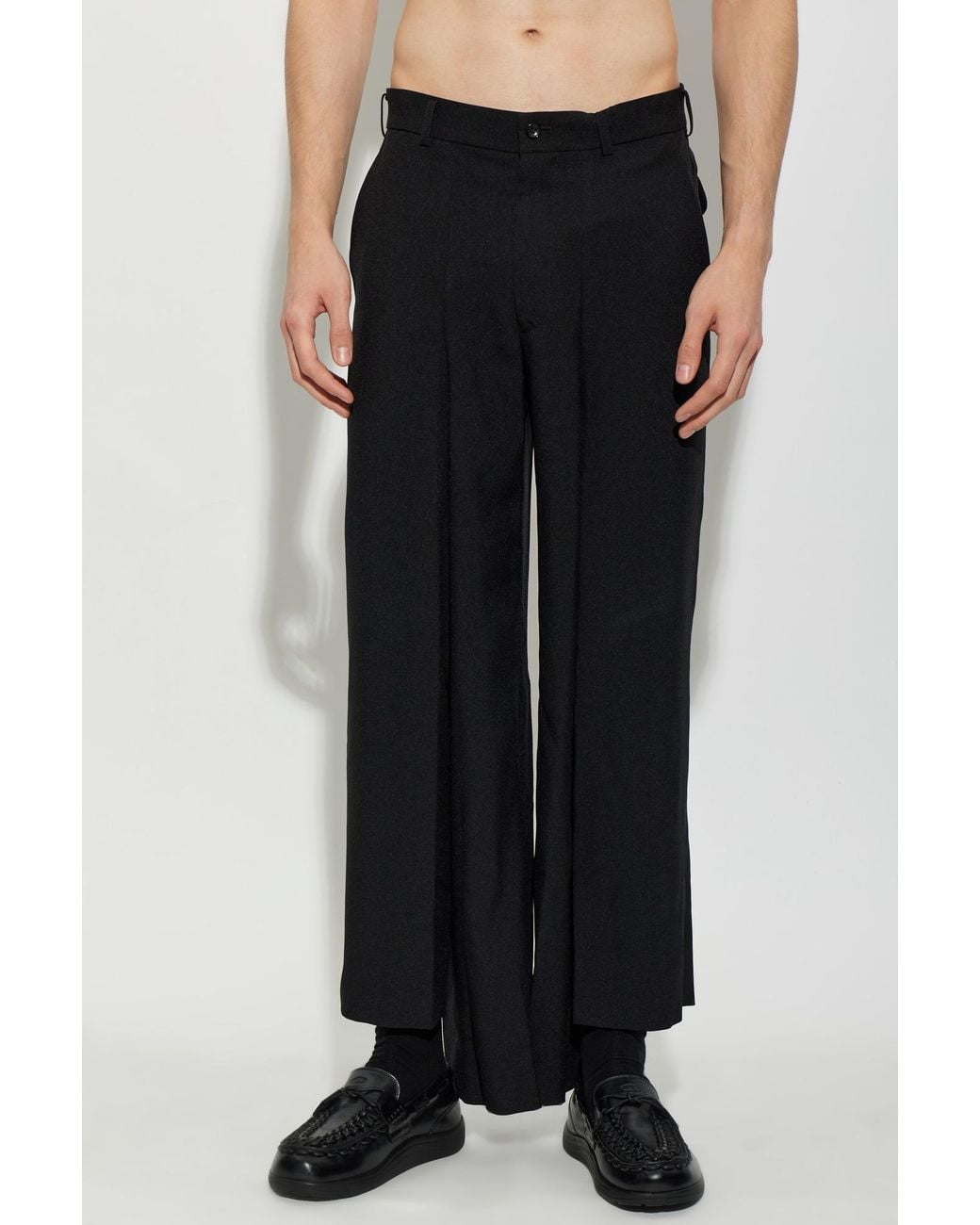 Comme des Garçons Black Asymmetric Trousers for men