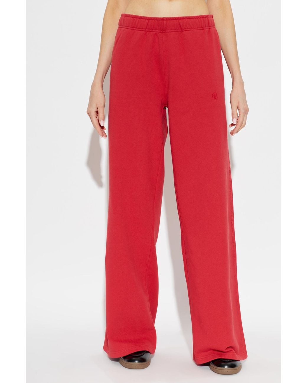 Anine Bing Red Kacey' Sweatpants