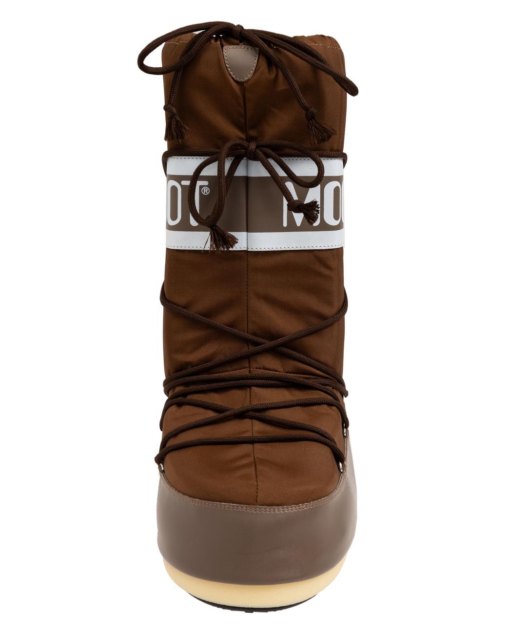 Moon Boot Brown Snow Boots Icon Nylon for men