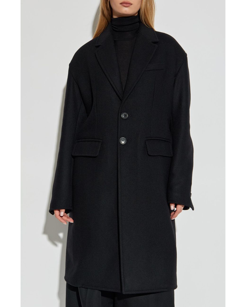 DSquared² Black Wool Coat