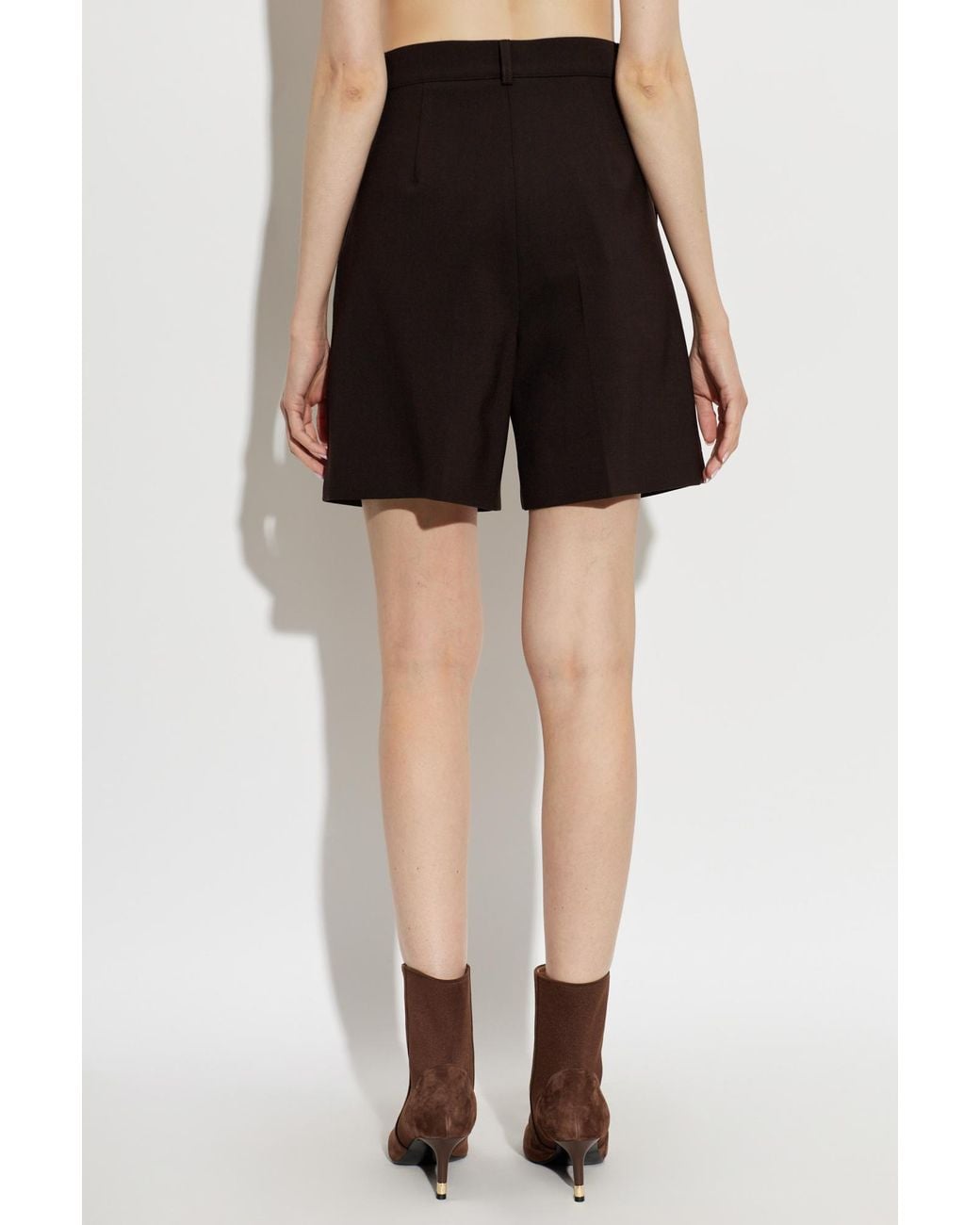 Max Mara Black Wool Shorts 'Sauna'