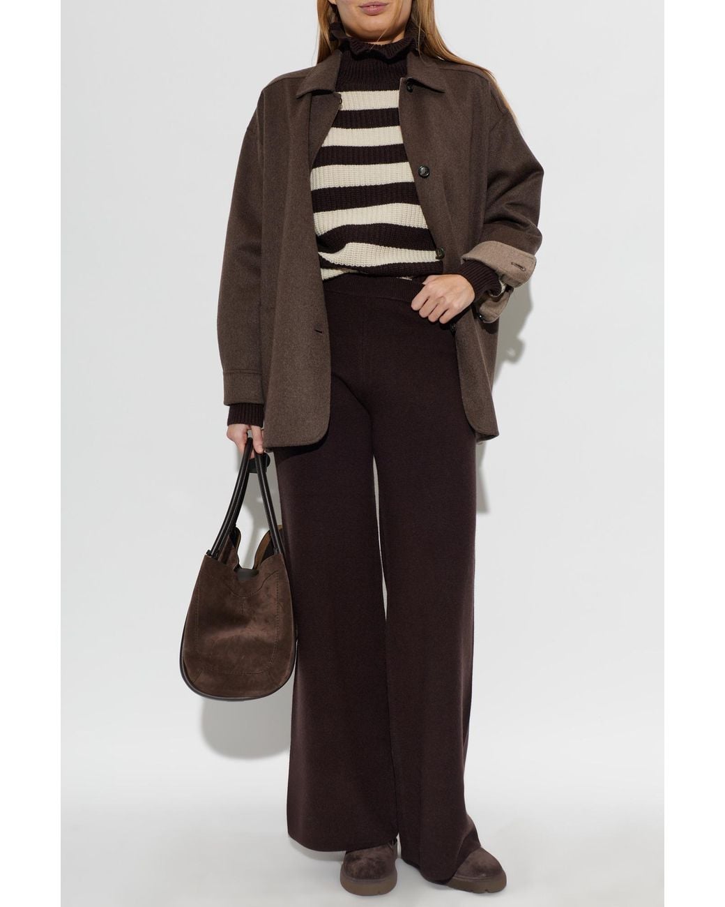 Max Mara Brown Cashmere Coat 'Fervore'