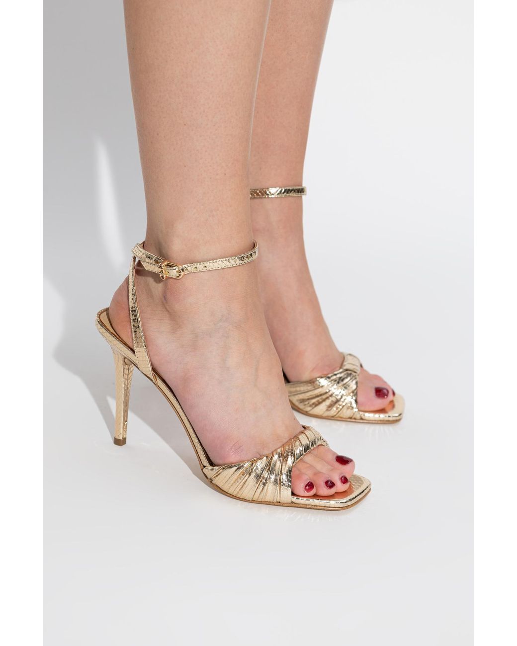 MICHAEL Michael Kors Metallic Heeled Sandals "Kiana"