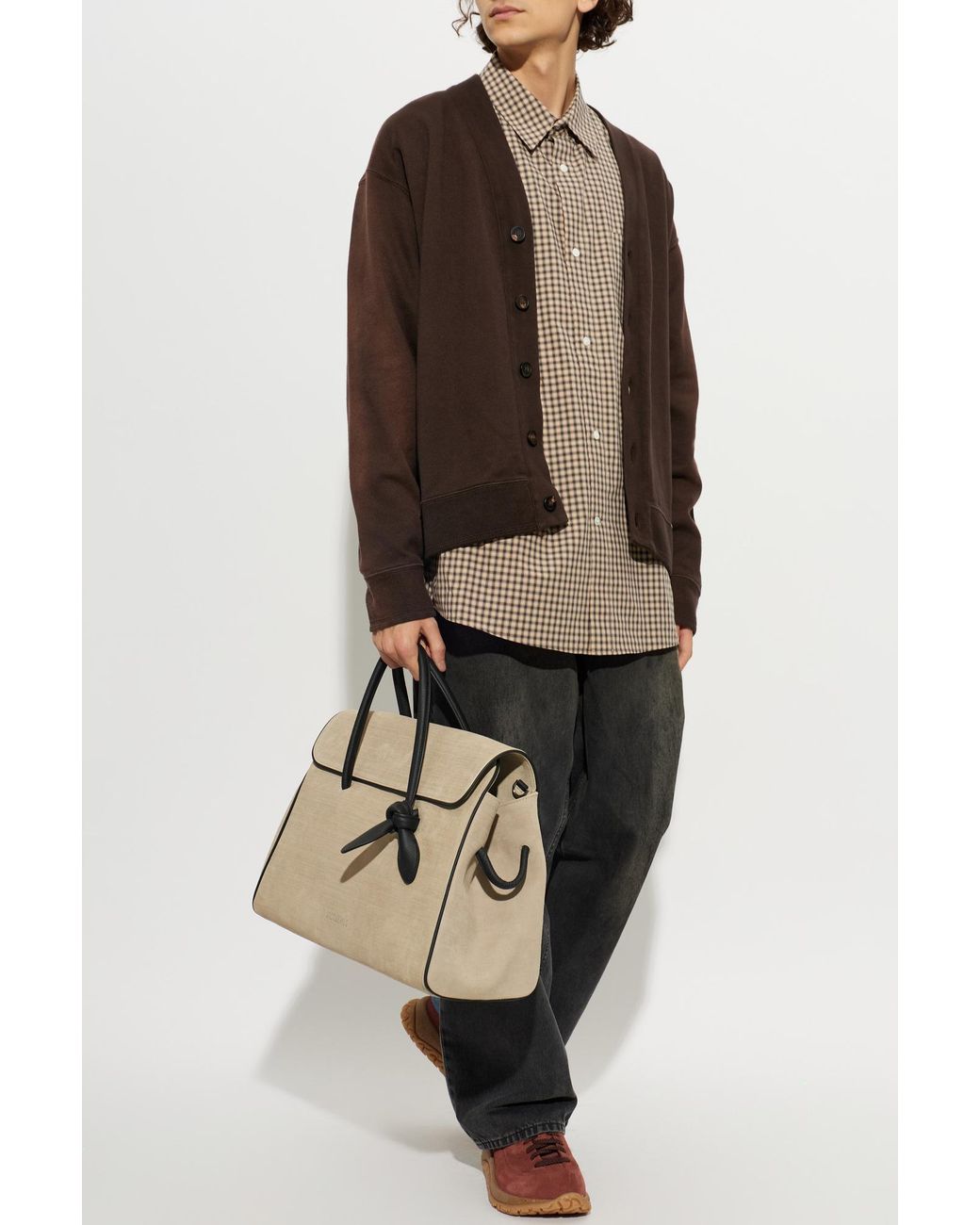 Golden Goose Deluxe Brand Brown Cotton Cardigan 'Romeo' for men