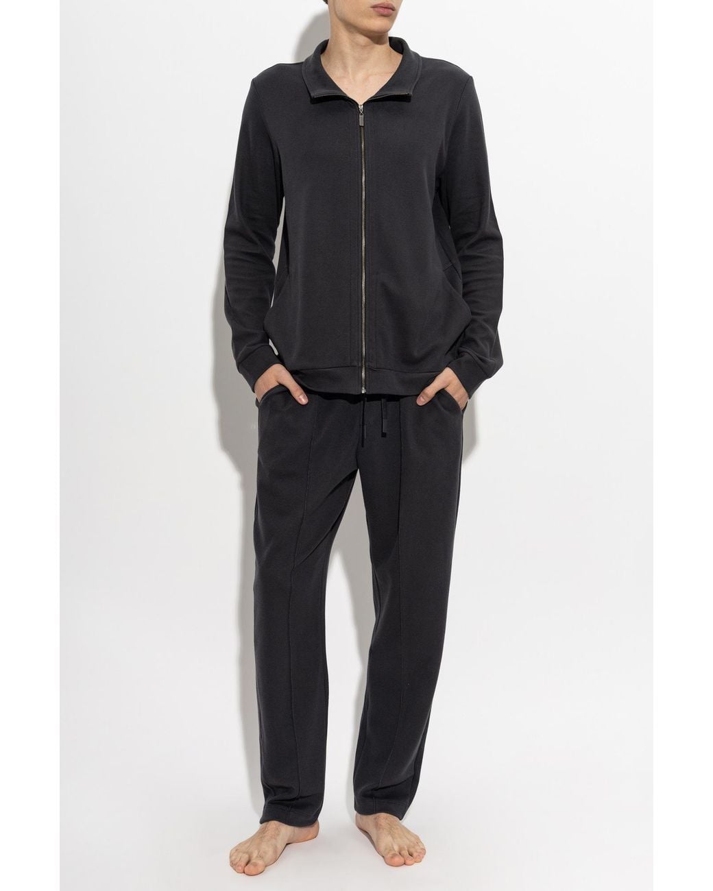 Hanro Black Trousers From The 'Travelwear' Collection for men