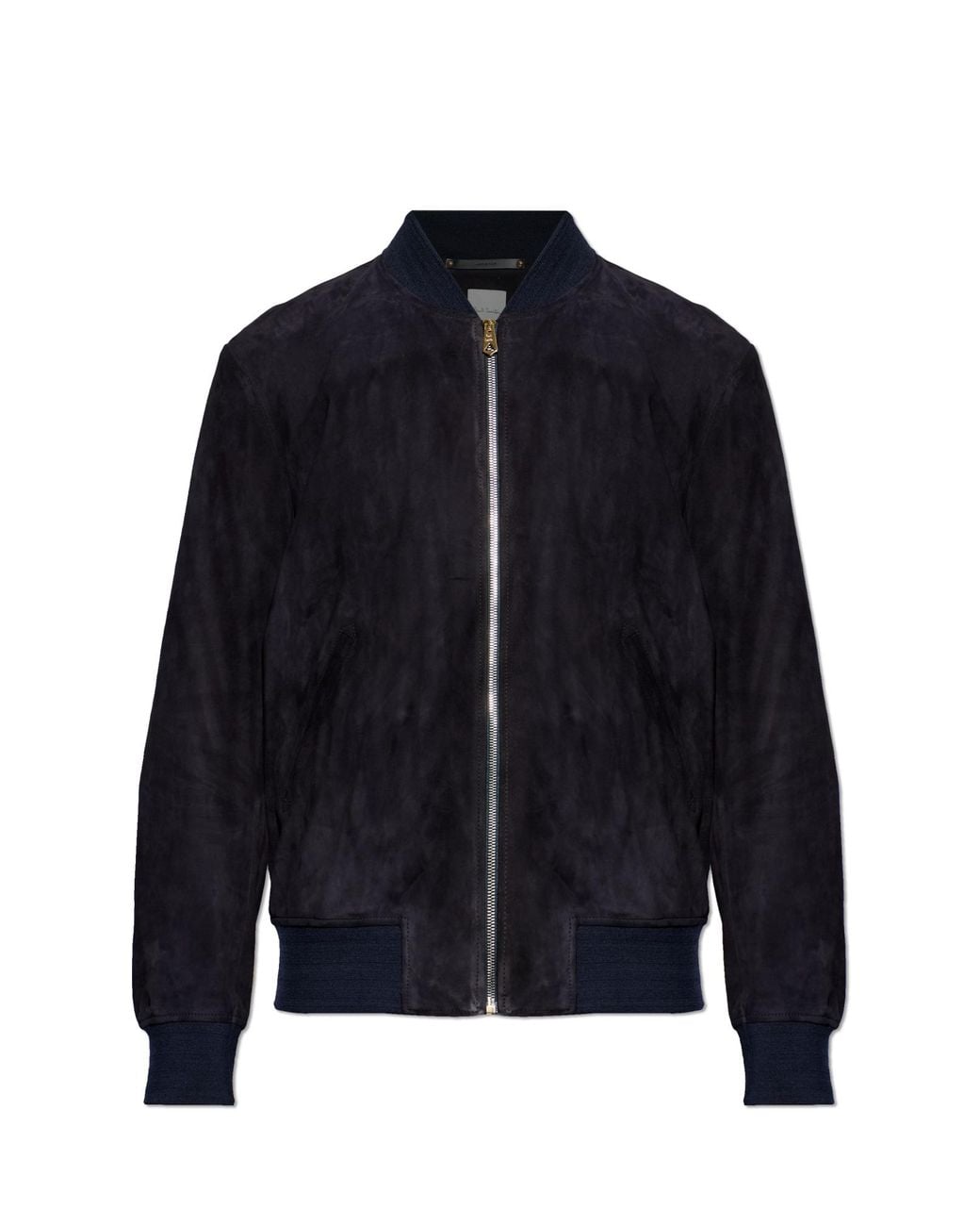 Paul Smith Blue Cardigan With Stand-Up Collar for men