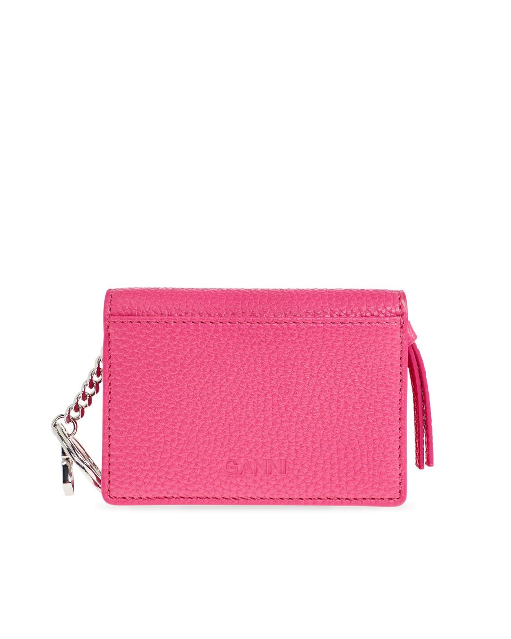 Ganni Pink Wallet With Logo