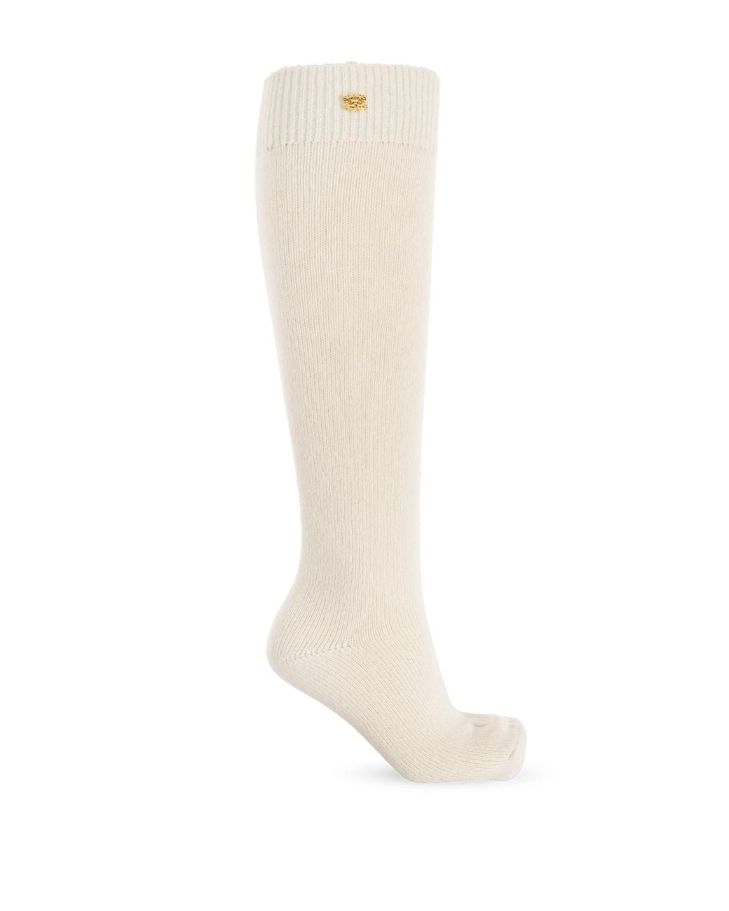 Ganni White Wool Socks
