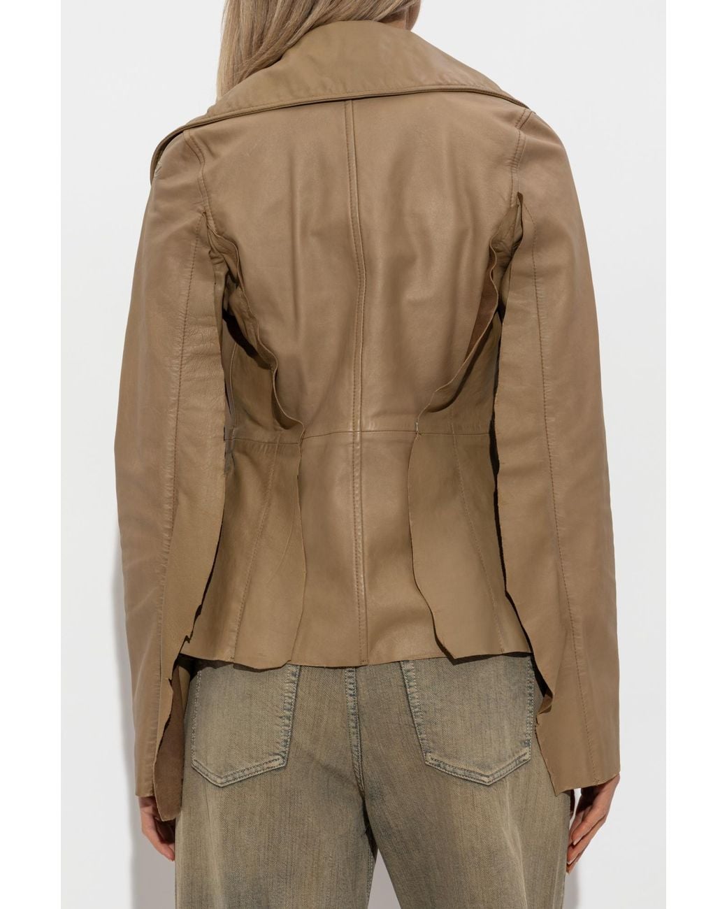 DIESEL Natural Leather Jacket 'L-Atoya'