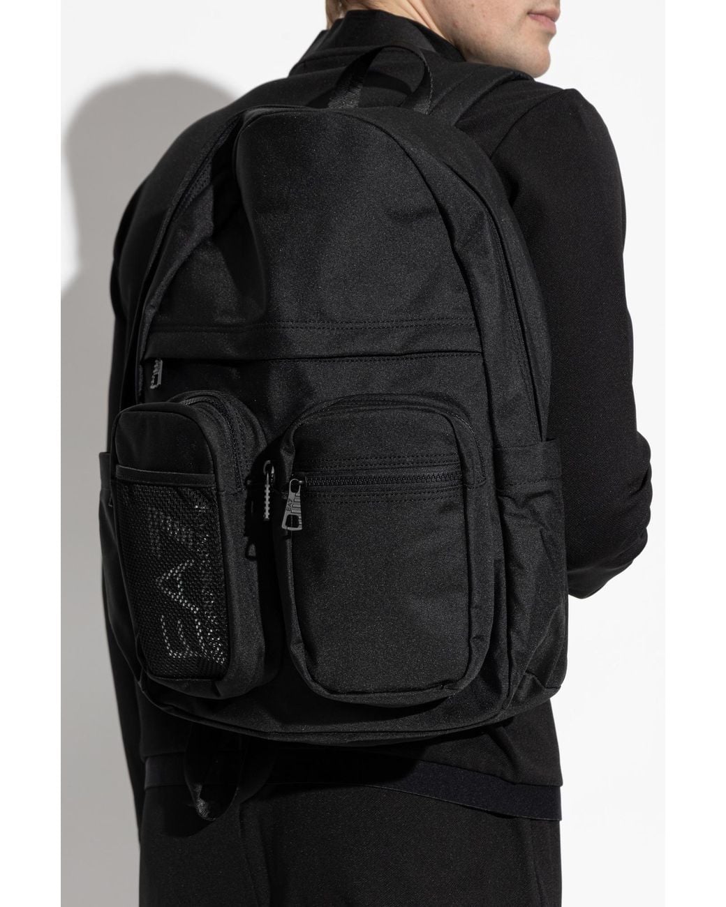 EA7 Black Backpack