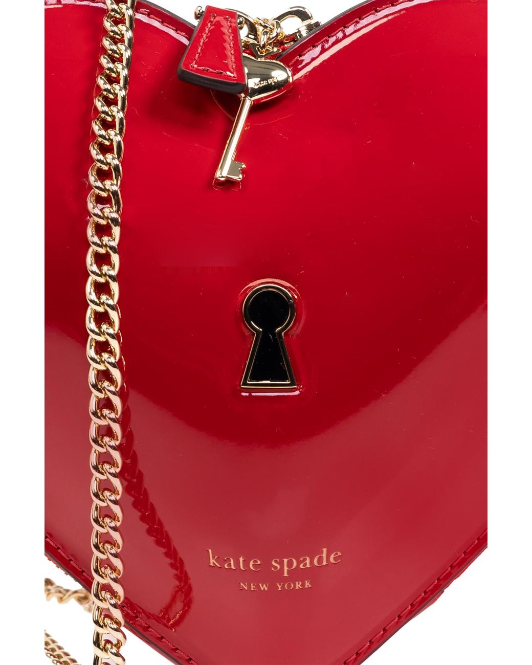Kate Spade Shoulder Bag Key To My Heart 3D Micro in Red