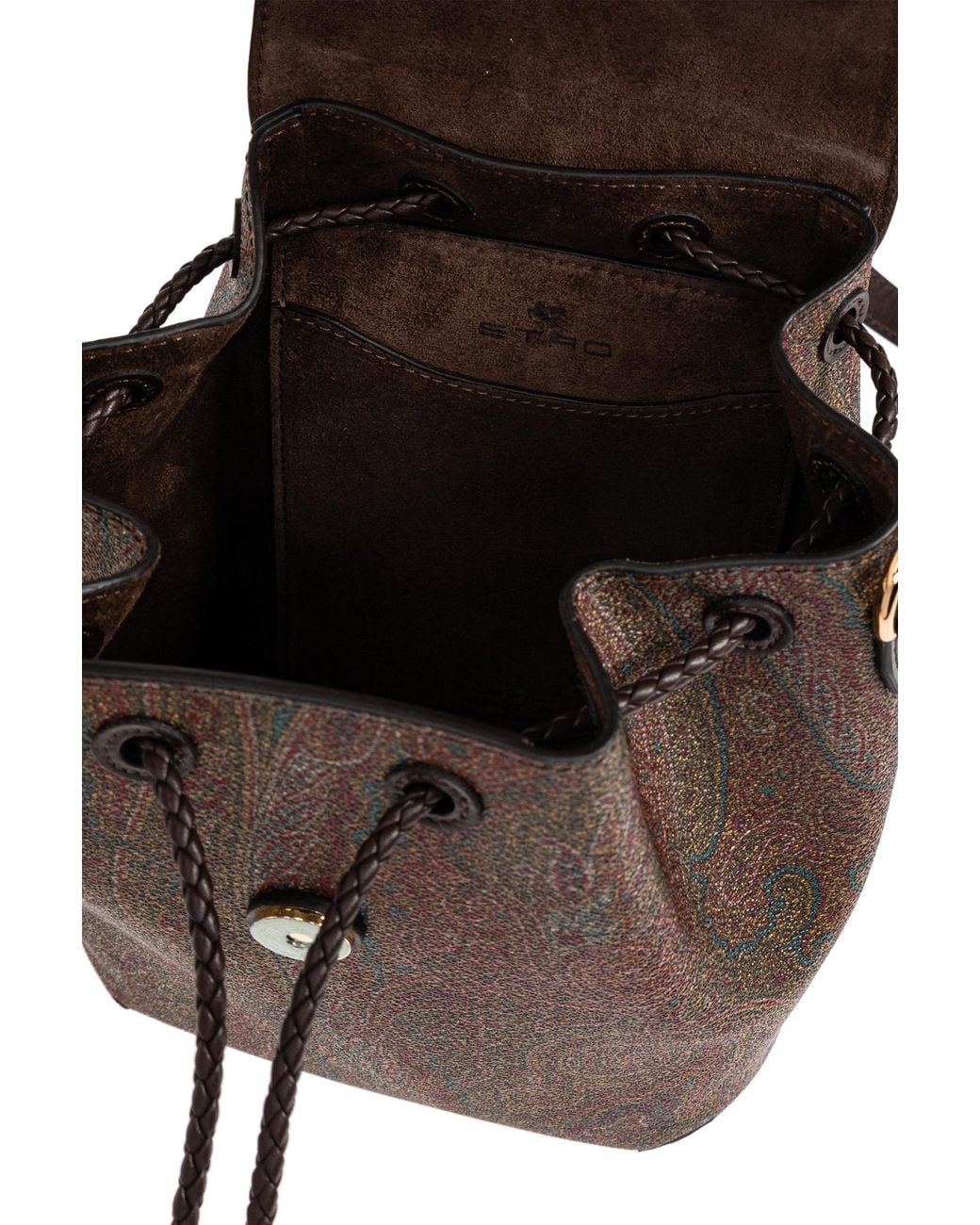 Etro Brown Backpack With Logo