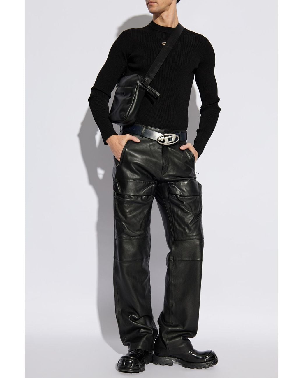 DIESEL Black Sweater K-Zackary for men