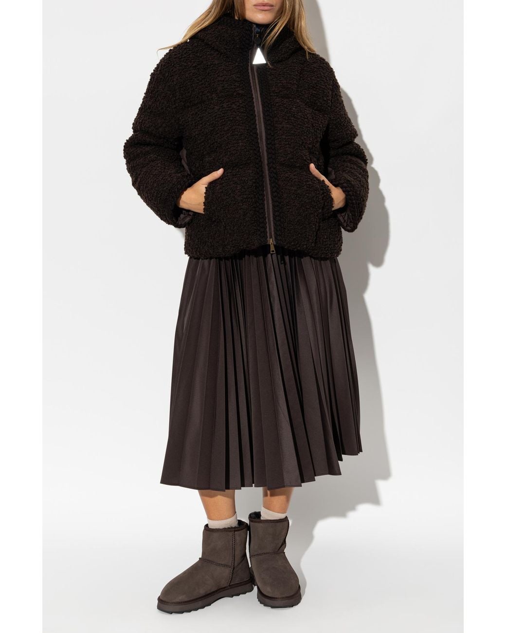 Moncler Black Pleated Skirt