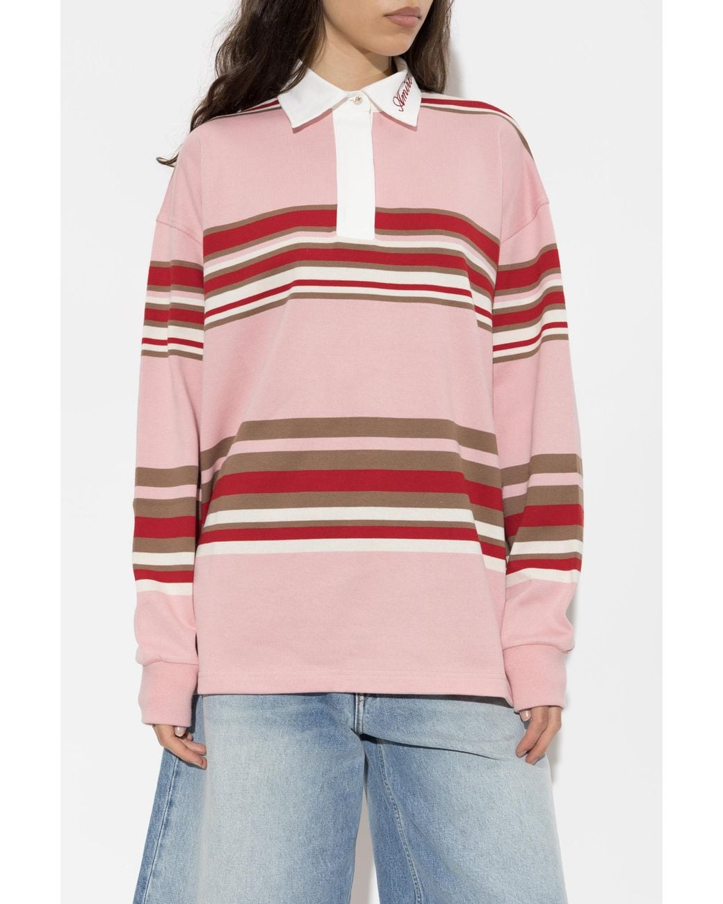 Amiri Red Polo With Logo