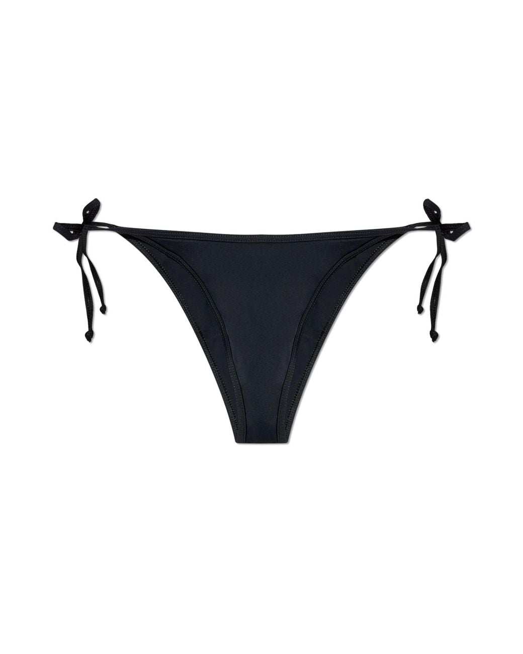DIESEL Black Swimsuit Bottom Dół Brazilian-D-Core