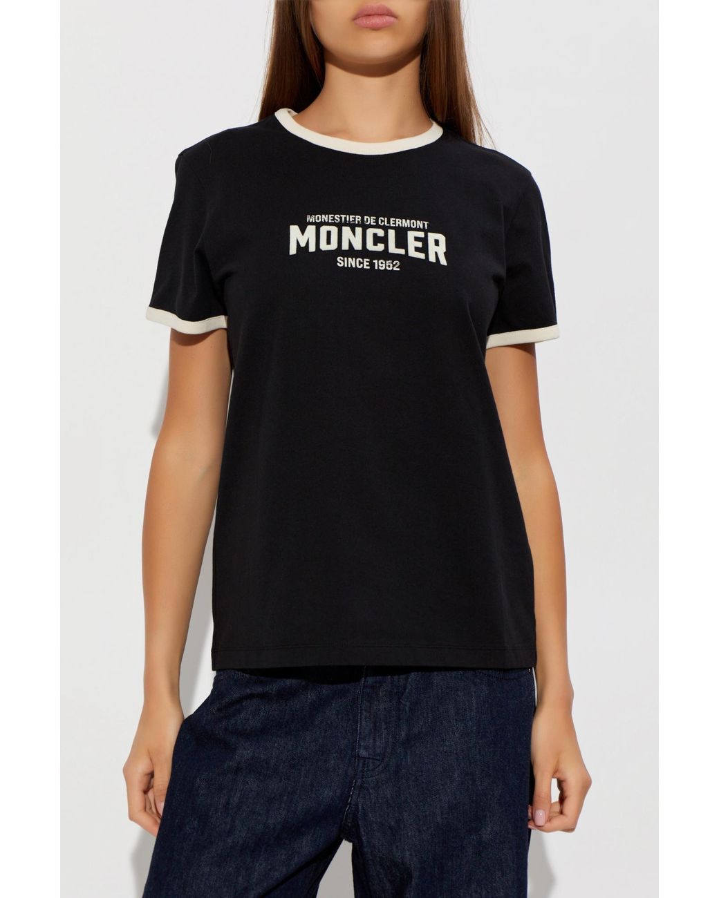 Moncler Blue T-Shirt With Logo
