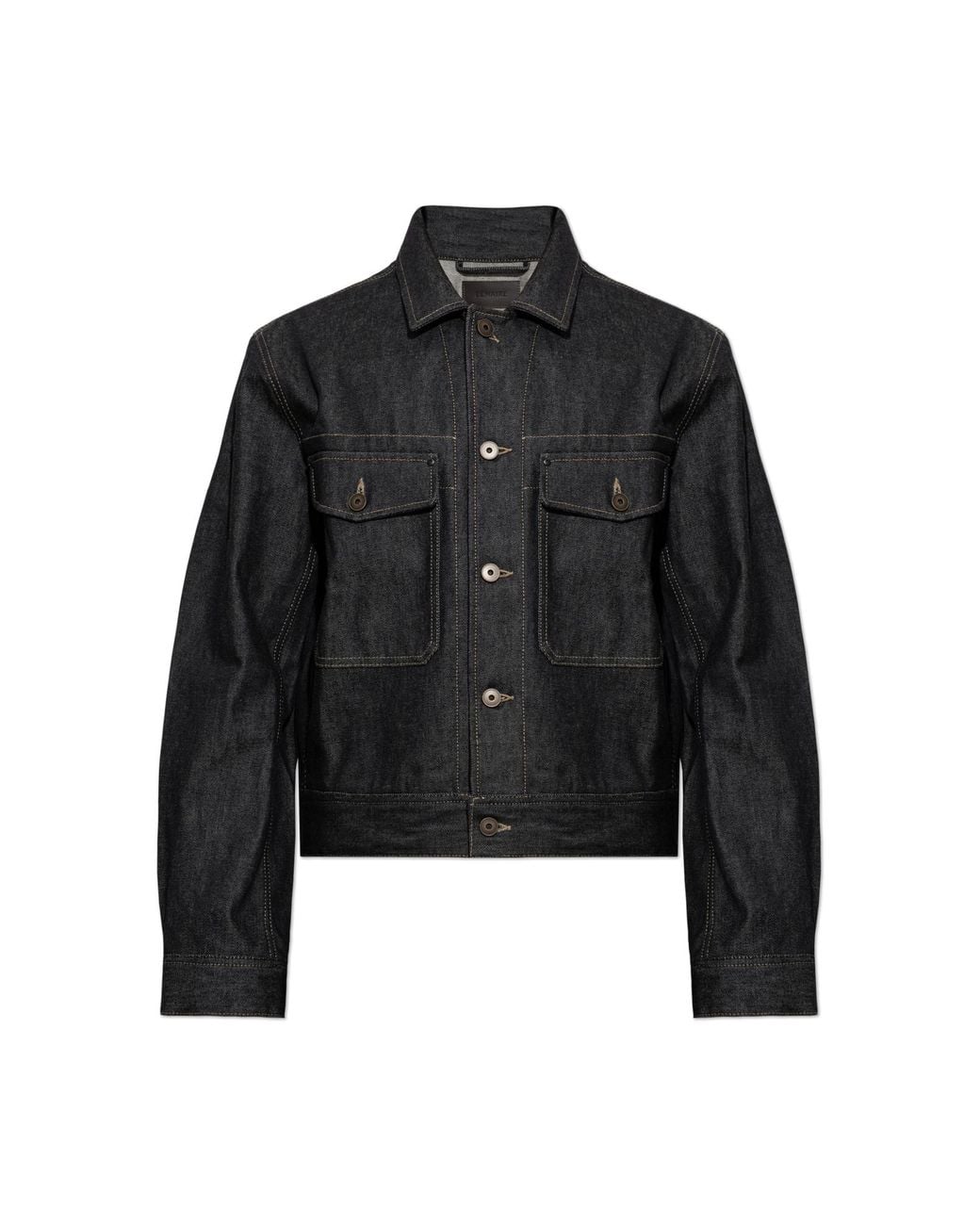 Lemaire Black Denim Jacket for men