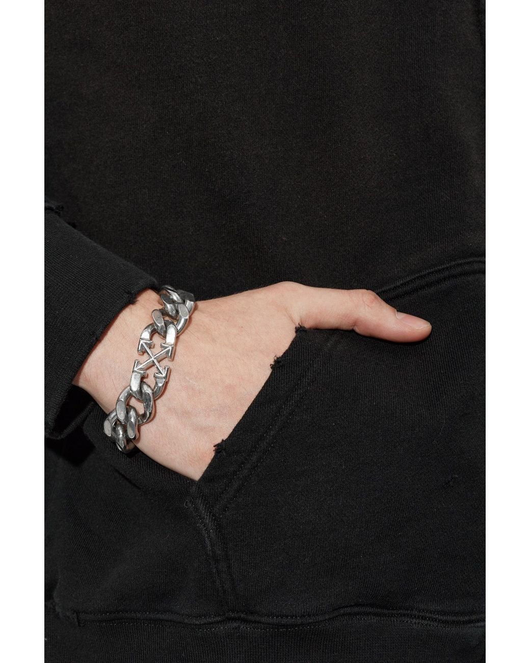 Off-White c/o Virgil Abloh Metallic Brass Bracelet for men