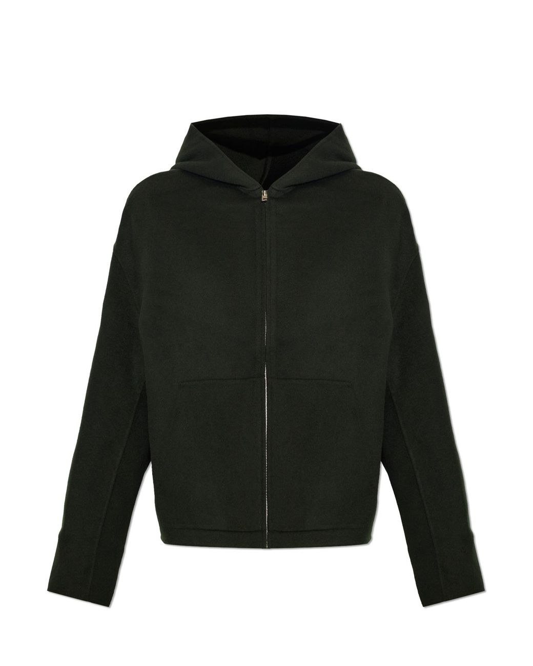 Acne Black Wool Hooded Jacket for men