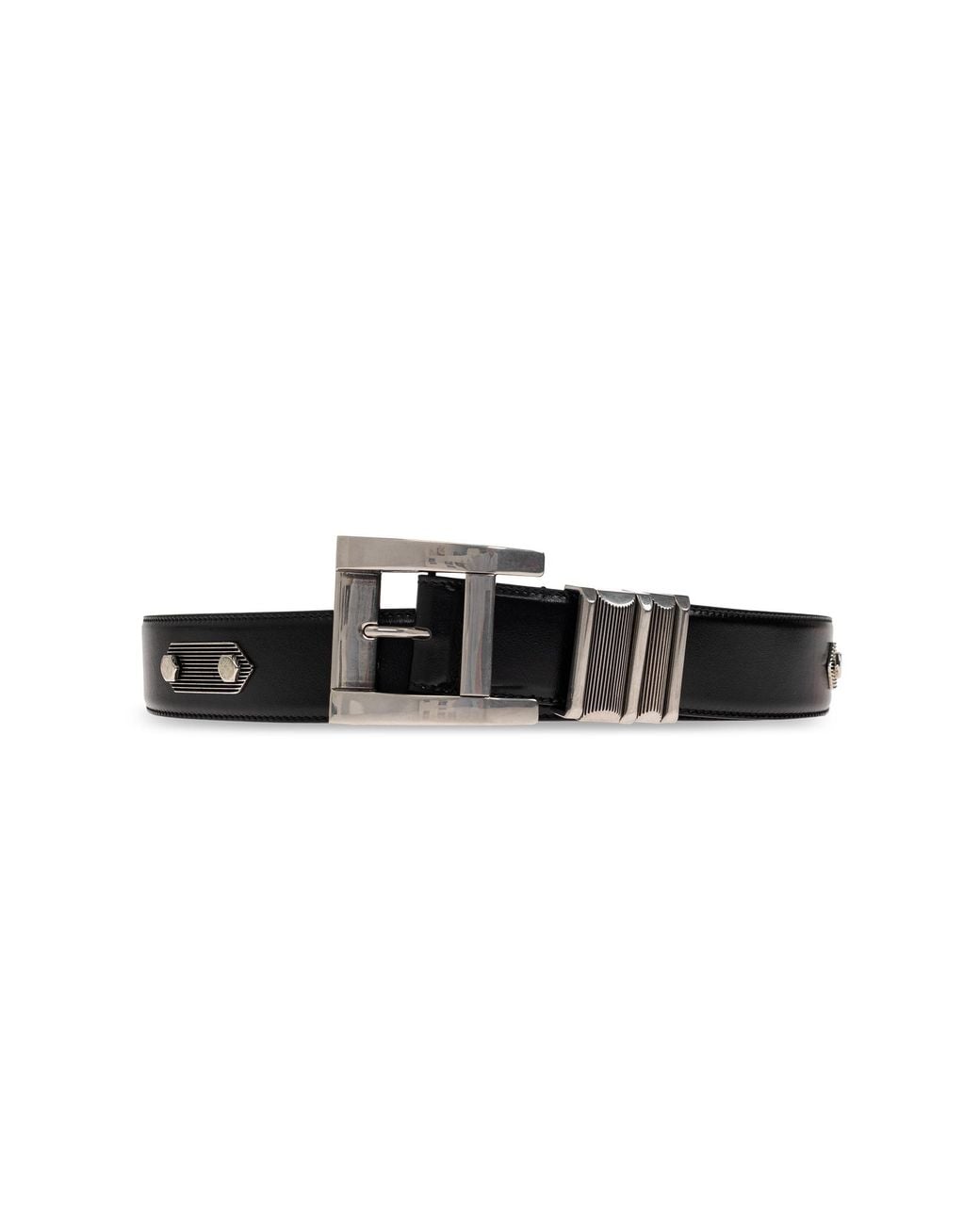 Versace Black Leather Belt for men