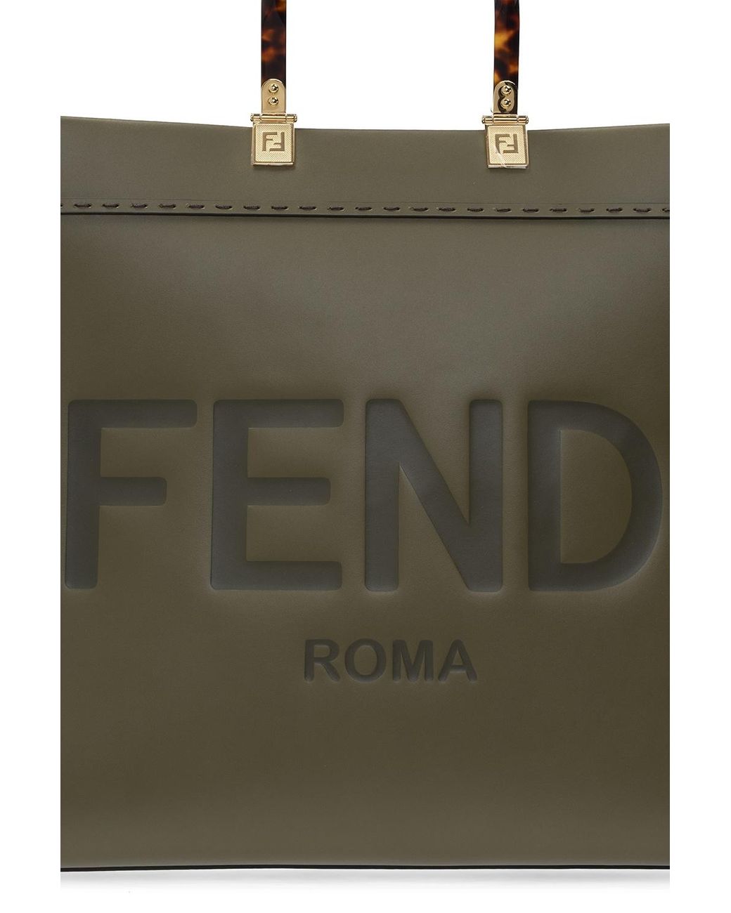 Fendi 'sunshine' Shopper Bag Green | Lyst Canada