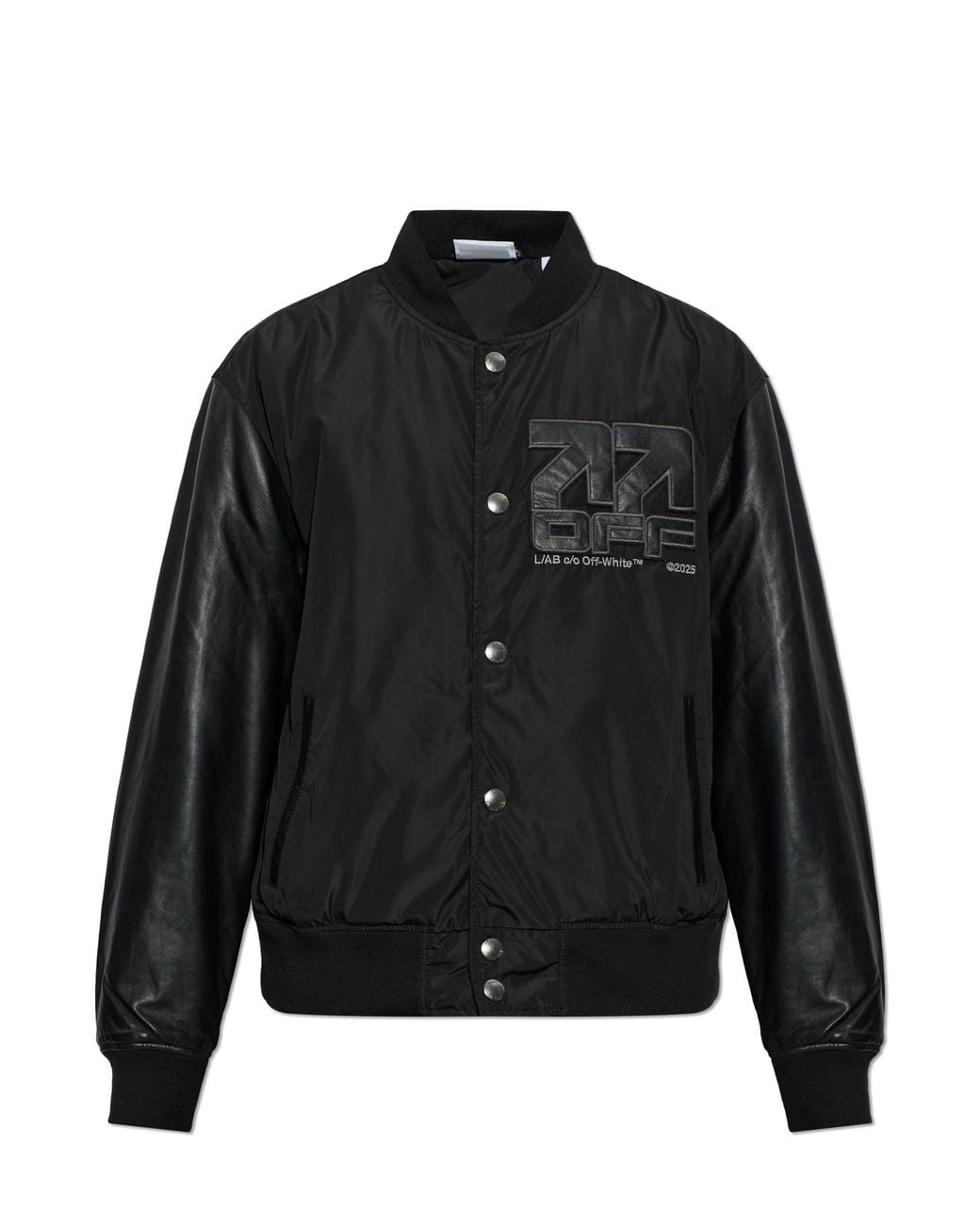 LAB C.O. OFF WHITE Black 'Bomber' Jacket for men