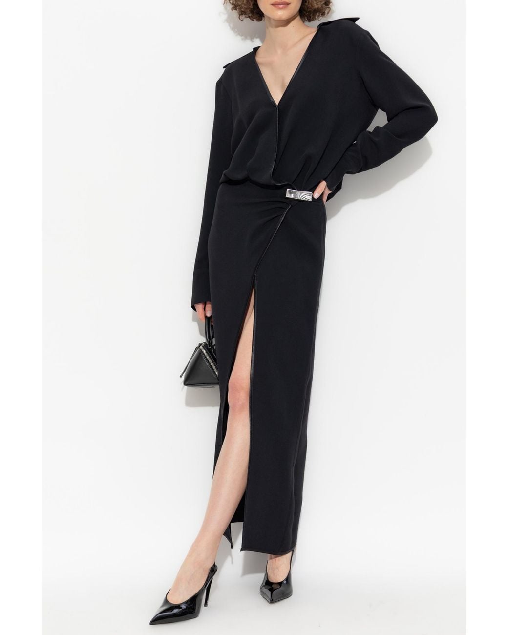The Attico Black Dress With Applique