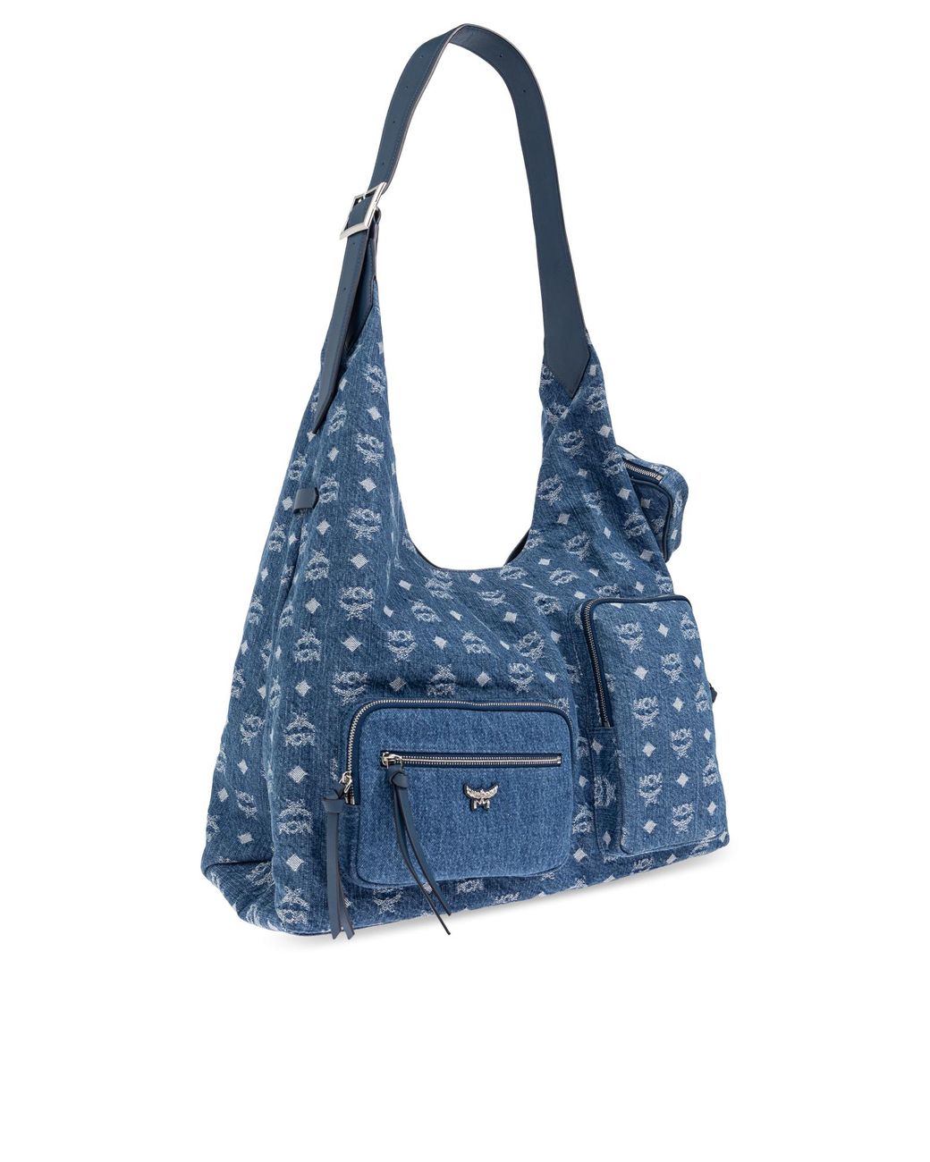 バッグ MCM denim leather one shoulder bag MCM Denim Shoulder Bag in Blue | Lyst