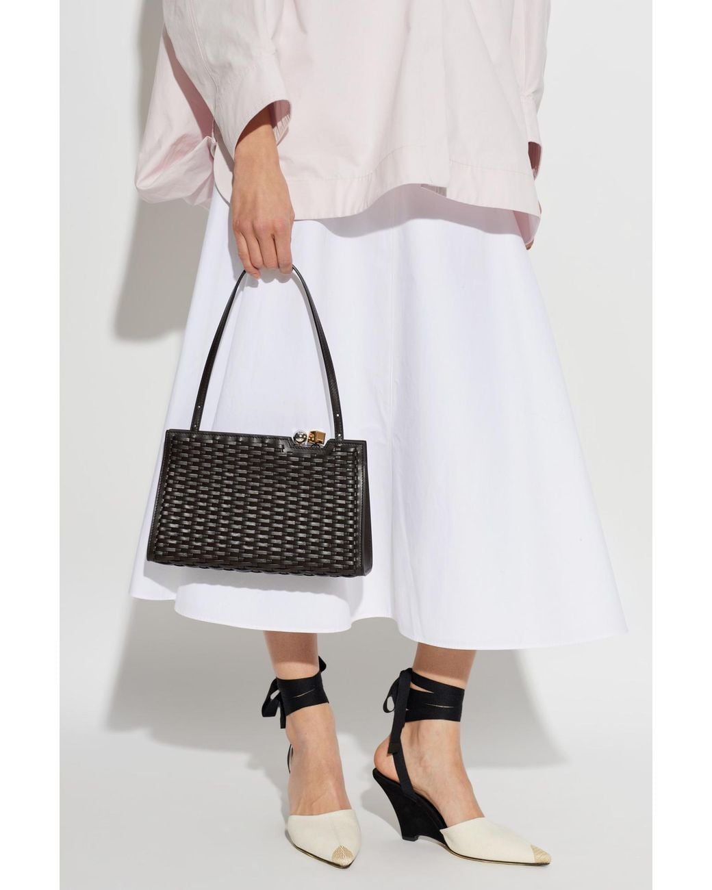Jacquemus Black Shoulder Bag "Salon"