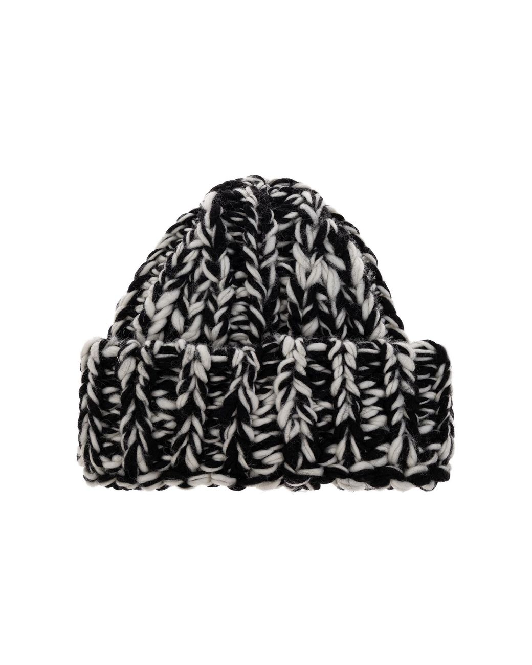 AMI Black Wool Beanie Hat