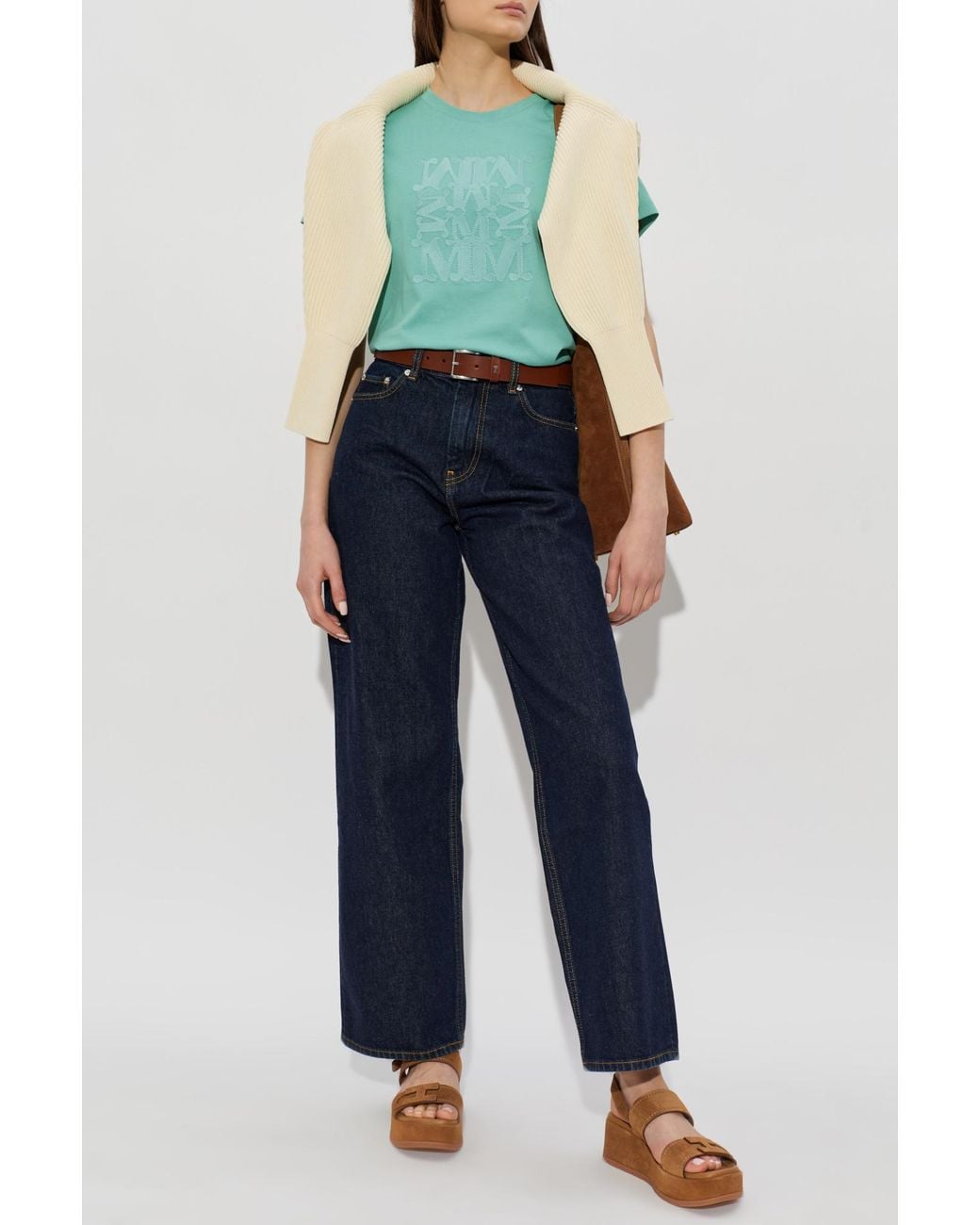 Max Mara Green T-Shirt 'Giovane'