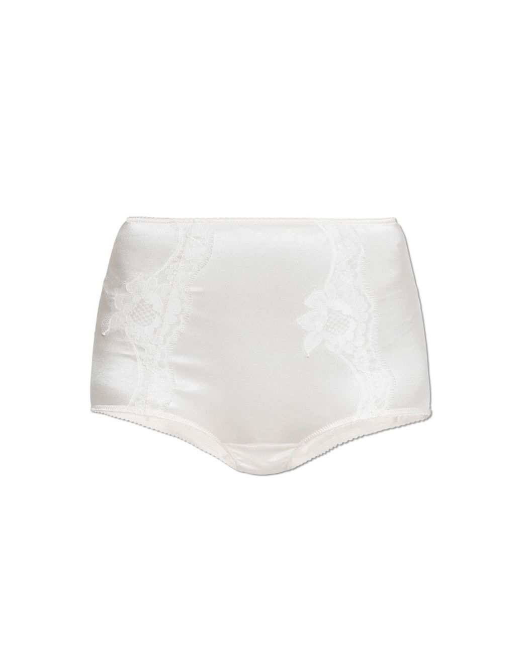 Dolce & Gabbana White High-Waisted Leggings
