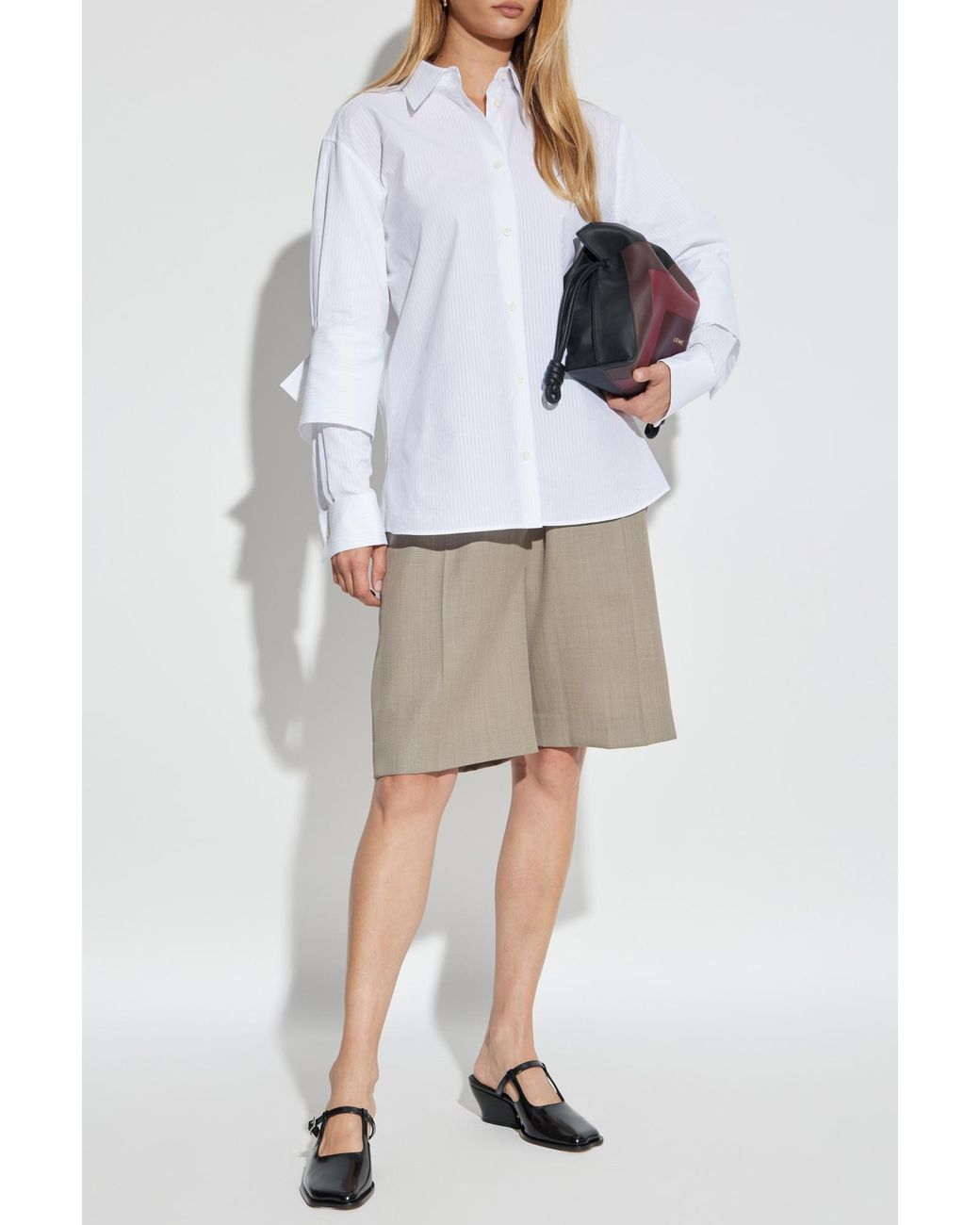 Loewe White Shirt With Double Cuffs