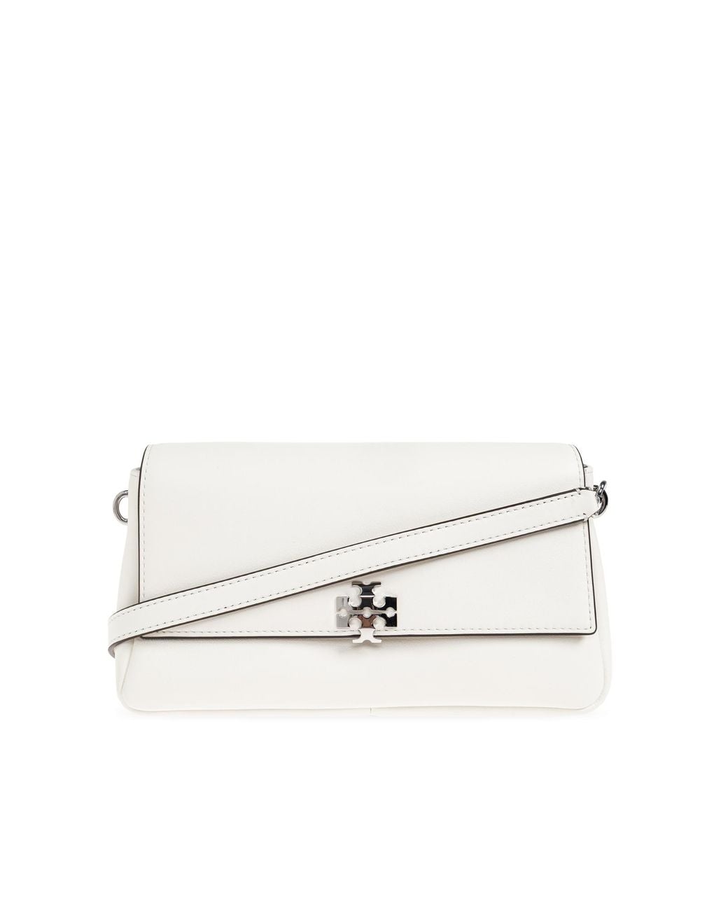 Tory Burch White 'Charlie Small' Handheld Bag