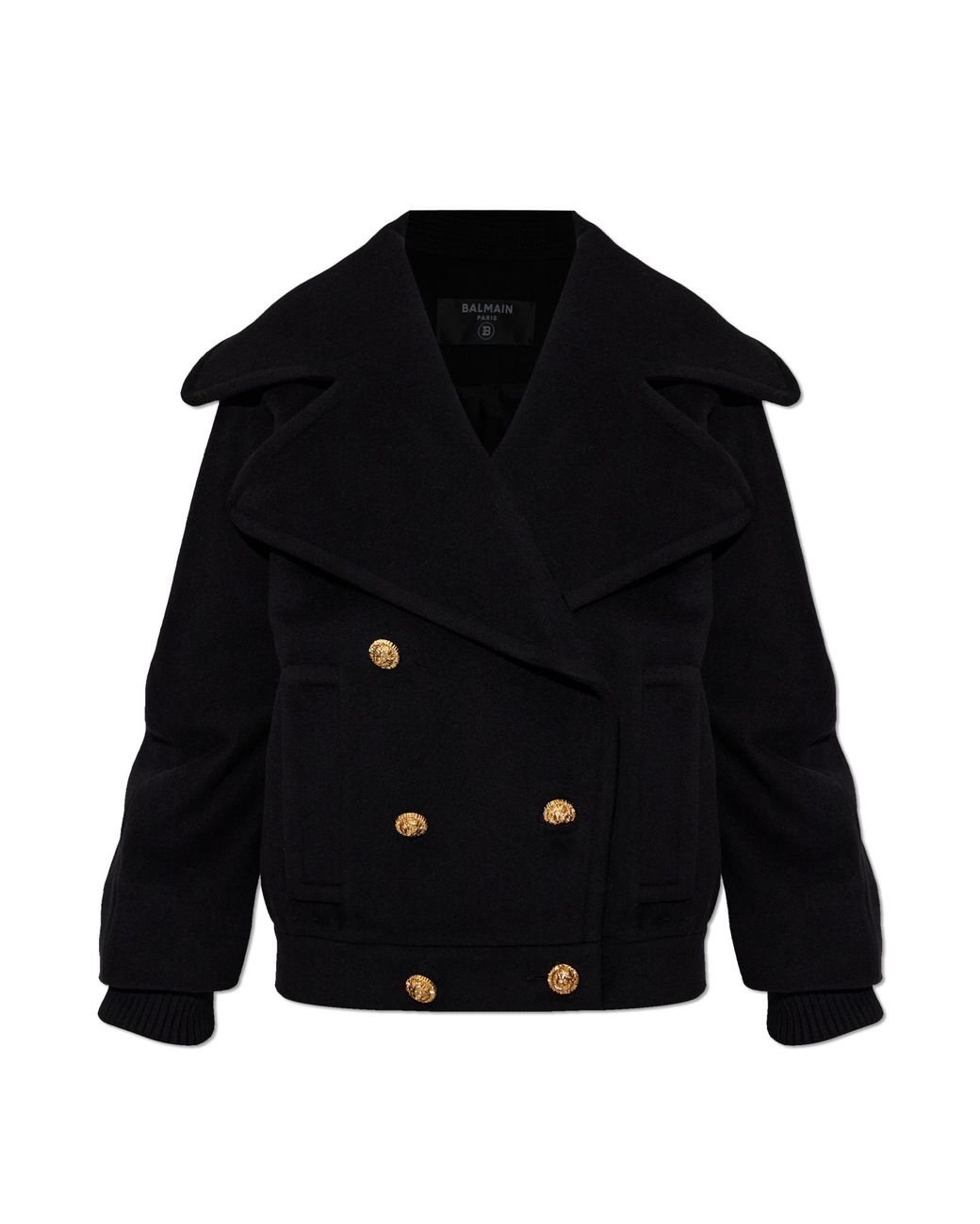 Balmain Black Wool Jacket