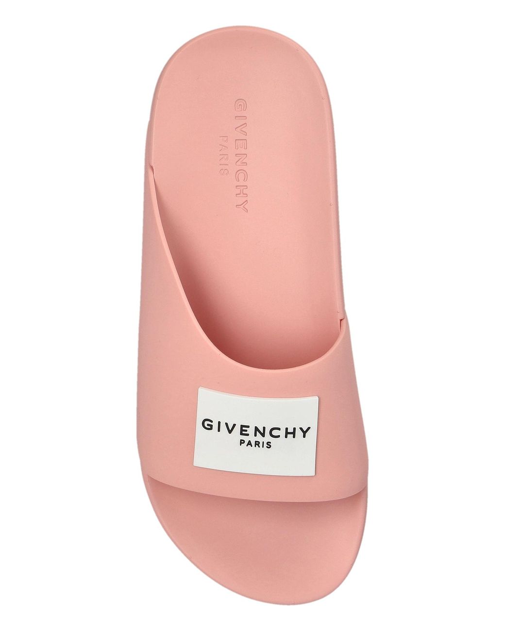 Givenchy Pink Logo Slide Sandals