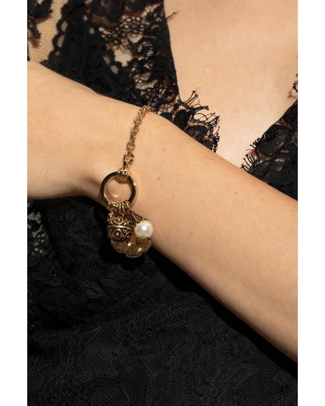 Chloé Metallic Brass Bracelet