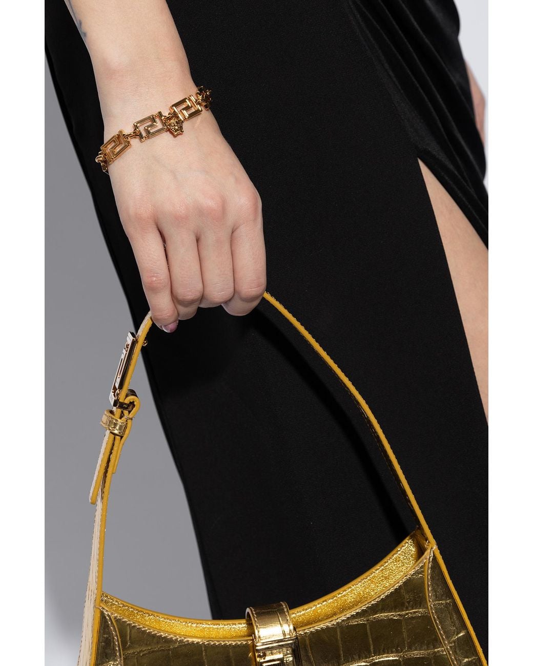 Versace Metallic 'Greca' Bracelet